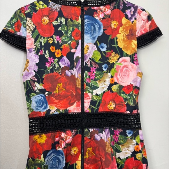 Alice + Olivia Rapunzel Floral Print Dress Size 2 - Picture 8 of 15